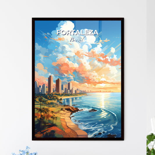 Fortaleza Brazil Skyline - A City By The Water - Customizable Travel Gift Default Title