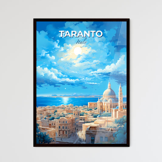 Taranto Italy Skyline - A City With A Dome And A Body Of Water - Customizable Travel Gift Default Title
