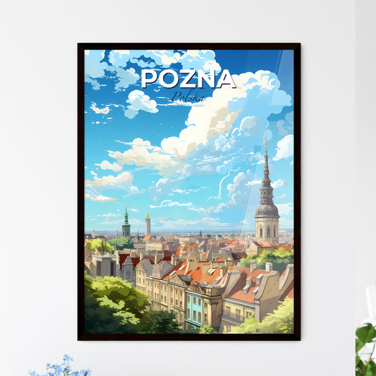 Pozna Polska Skyline - A City With A Tower And Many Buildings - Customizable Travel Gift Default Title