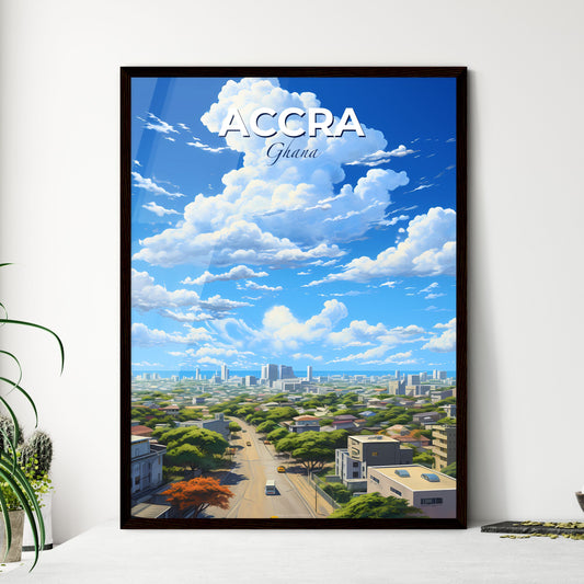 Accra Ghana Skyline - A City With Trees And Buildings - Customizable Travel Gift Default Title