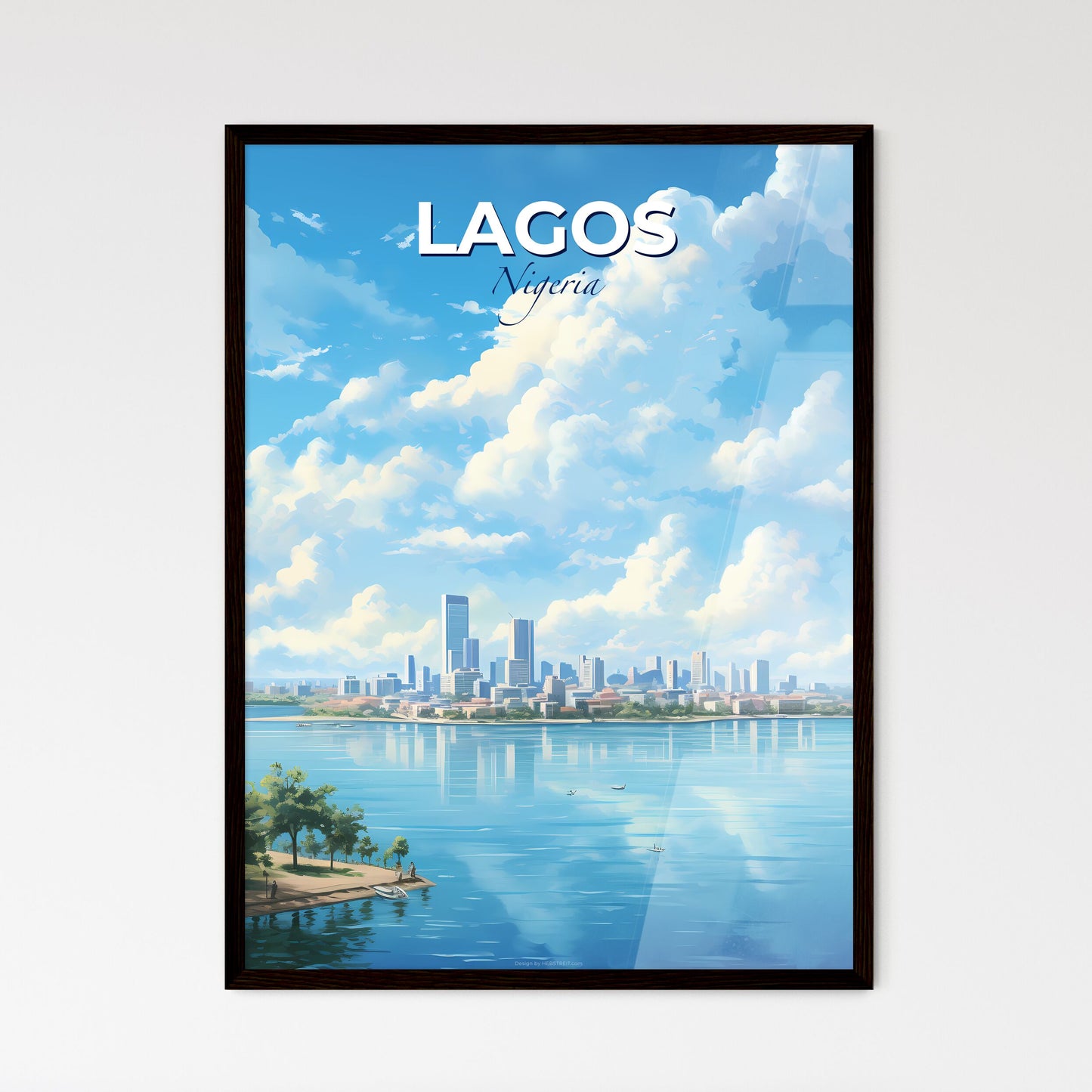 Lagos Nigeria Skyline - A City By The Water - Customizable Travel Gift Default Title