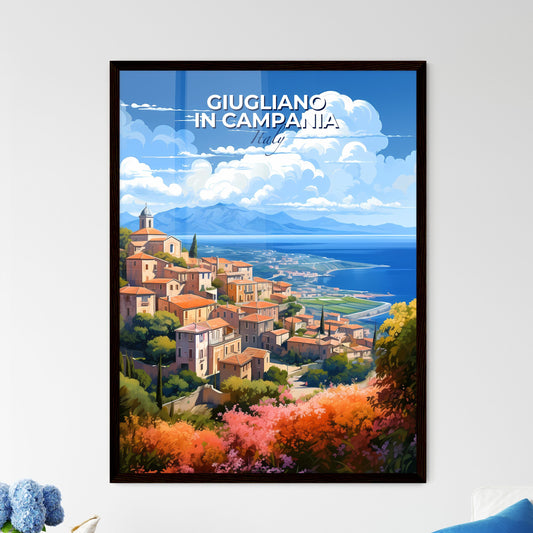 Giugliano in Campania Italy Skyline - A Landscape Of A Town By The Water - Customizable Travel Gift Default Title