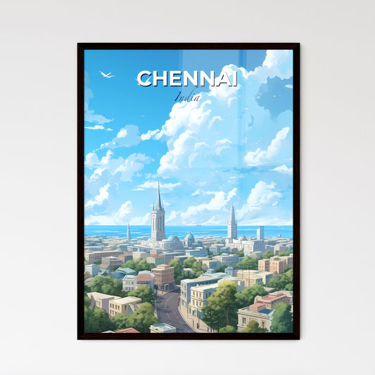 Chennai India Skyline - A City With Trees And Buildings - Customizable Travel Gift Default Title
