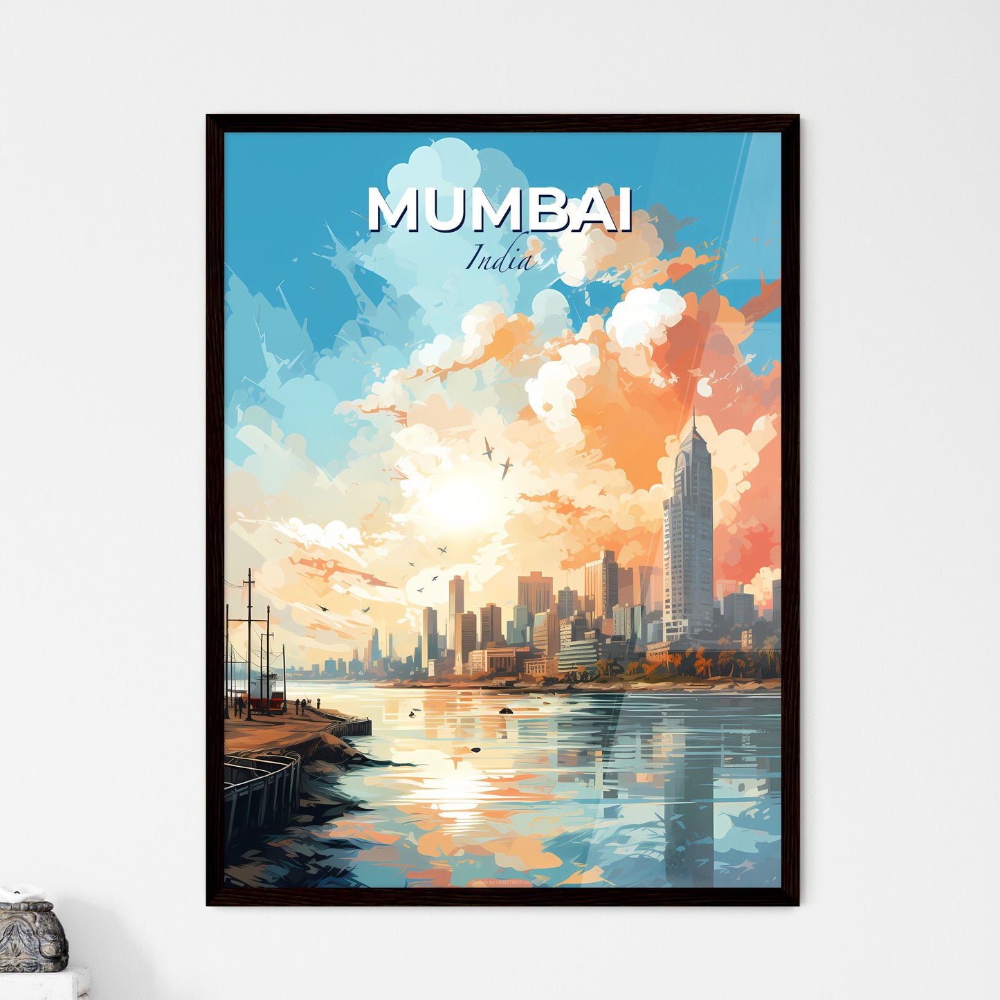 Mumbai India Skyline - A City By The Water - Customizable Travel Gift Default Title
