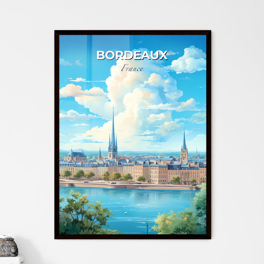 Bordeaux France Skyline - A City With A River And Trees - Customizable Travel Gift Default Title