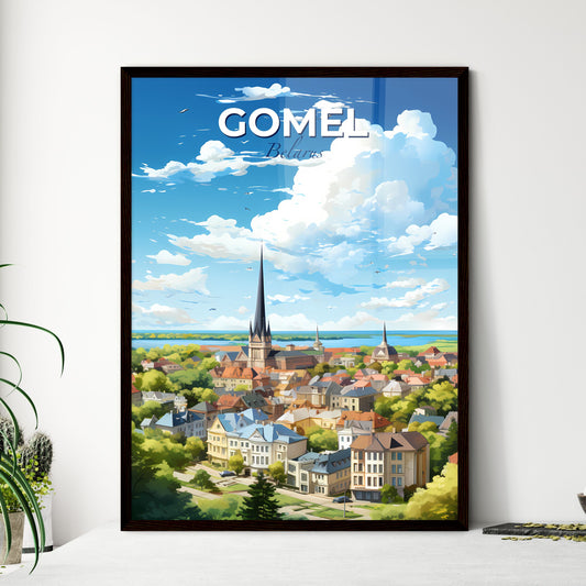 Gomel Belarus Skyline - A City With A Tall Spire And Trees - Customizable Travel Gift Default Title