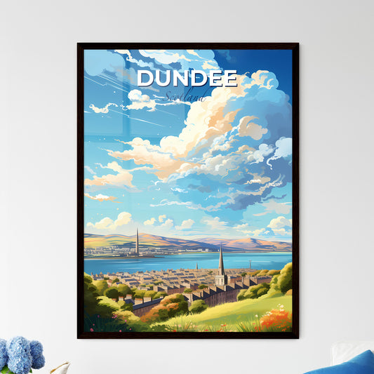 Dundee Scotland Skyline - A Landscape Of A City With A Body Of Water And A Cloudy Sky - Customizable Travel Gift Default Title