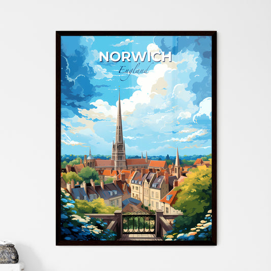 Norwich England Skyline - A City With A Tall Tower - Customizable Travel Gift Default Title