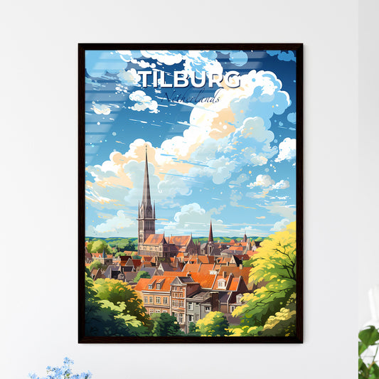 Tilburg Netherlands Skyline - A City With A Tall Tower - Customizable Travel Gift Default Title