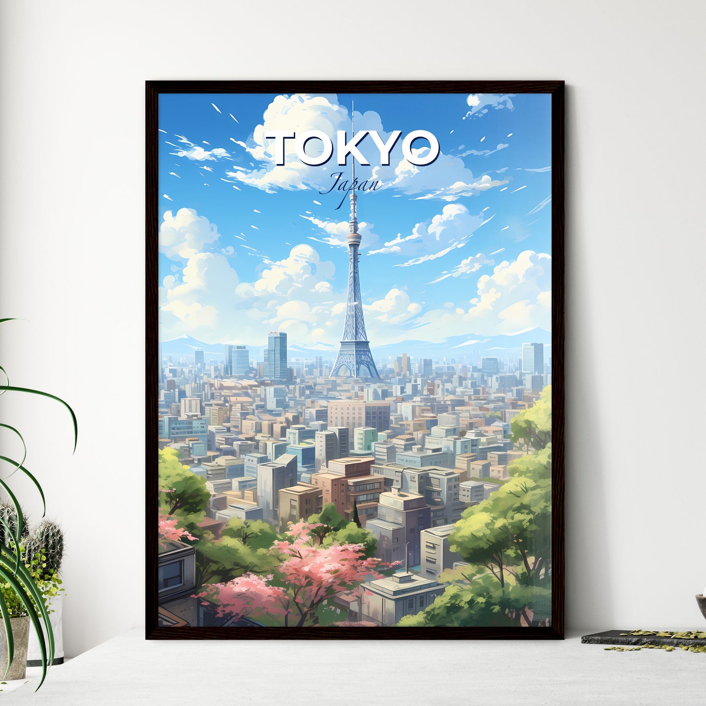 Tokio Skyline - A Tower In A City - Customizable Travel Gift Default Title