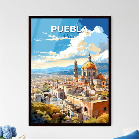 Puebla Mexico Skyline - A Large Building With A Dome On Top - Customizable Travel Gift Default Title