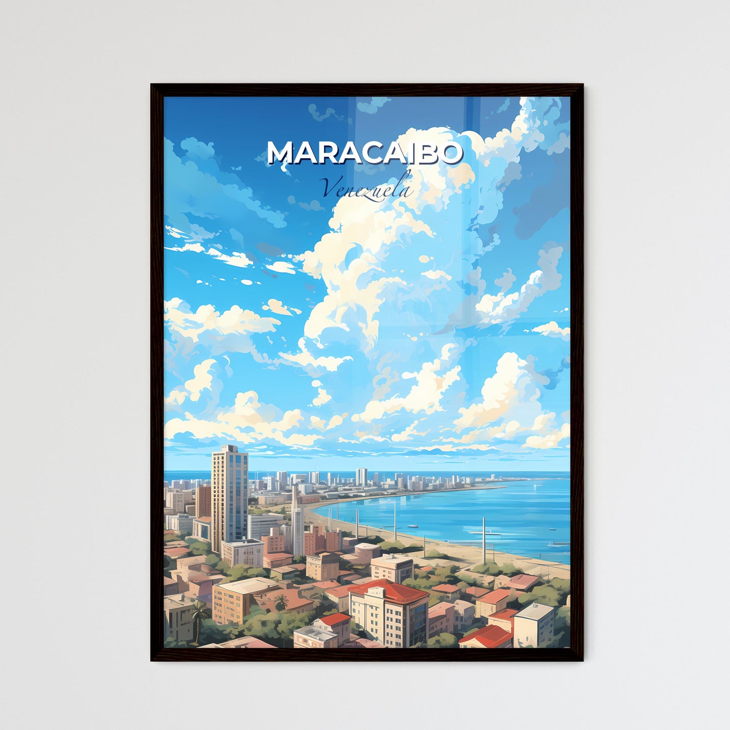Maracaibo Venezuela Skyline - A City By The Water - Customizable Travel Gift Default Title