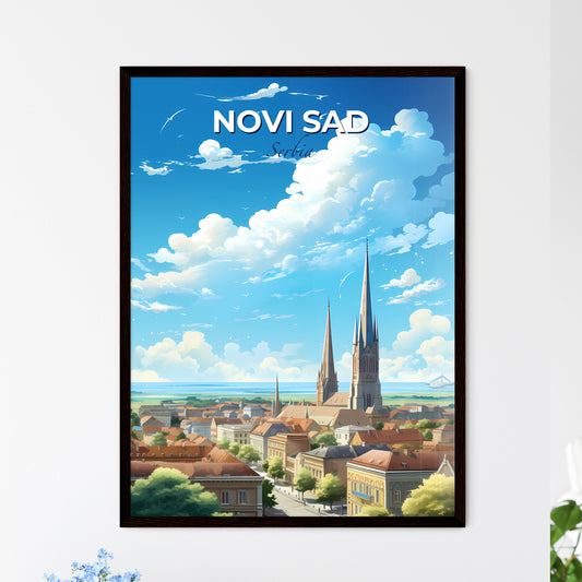 Novi Sad Serbia Skyline - A City With Tall Towers And Buildings - Customizable Travel Gift Default Title