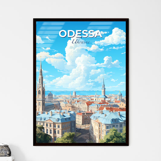 Odessa Ukraine Skyline - A City With Many Buildings And A Body Of Water - Customizable Travel Gift Default Title