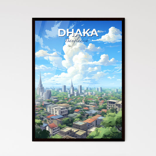 Dhaka Bangladesh Skyline - A City With Many Buildings And Trees - Customizable Travel Gift Default Title