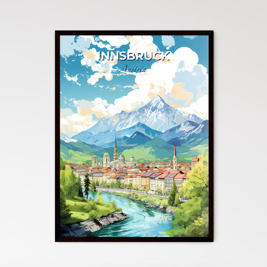 Innsbruck Austria Skyline - A Town With A River Running Through It - Customizable Travel Gift Default Title