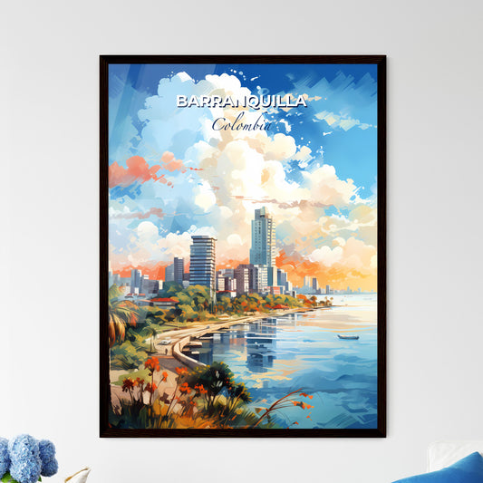 Barranquilla Colombia Skyline - A City Next To A Body Of Water - Customizable Travel Gift Default Title