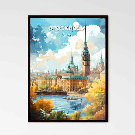 Stockholm Sweden Skyline - A City With A River And Trees - Customizable Travel Gift Default Title