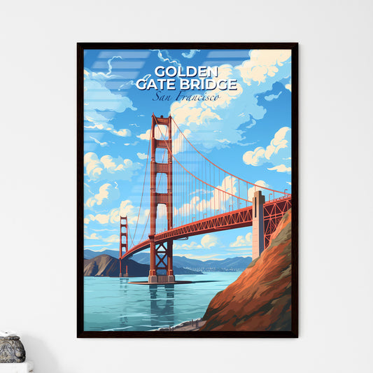 Golden Gate Bridge - A Red Bridge Over Water With Golden Gate Bridge In The Background - Customizable Travel Gift Default Title