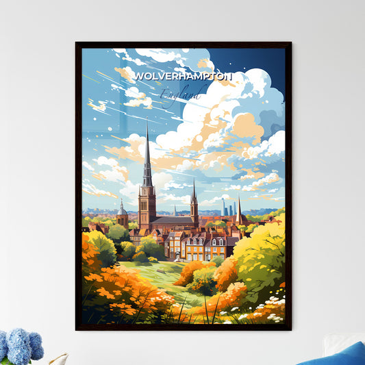 Wolverhampton England Skyline - A Church In A City - Customizable Travel Gift Default Title