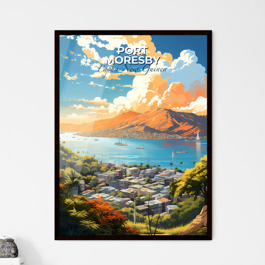 Port Moresby Papua New Guinea Skyline - A City By The Water - Customizable Travel Gift Default Title