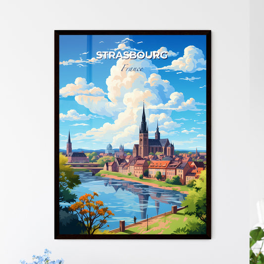 Strasbourg France Skyline - A City Next To A River - Customizable Travel Gift Default Title