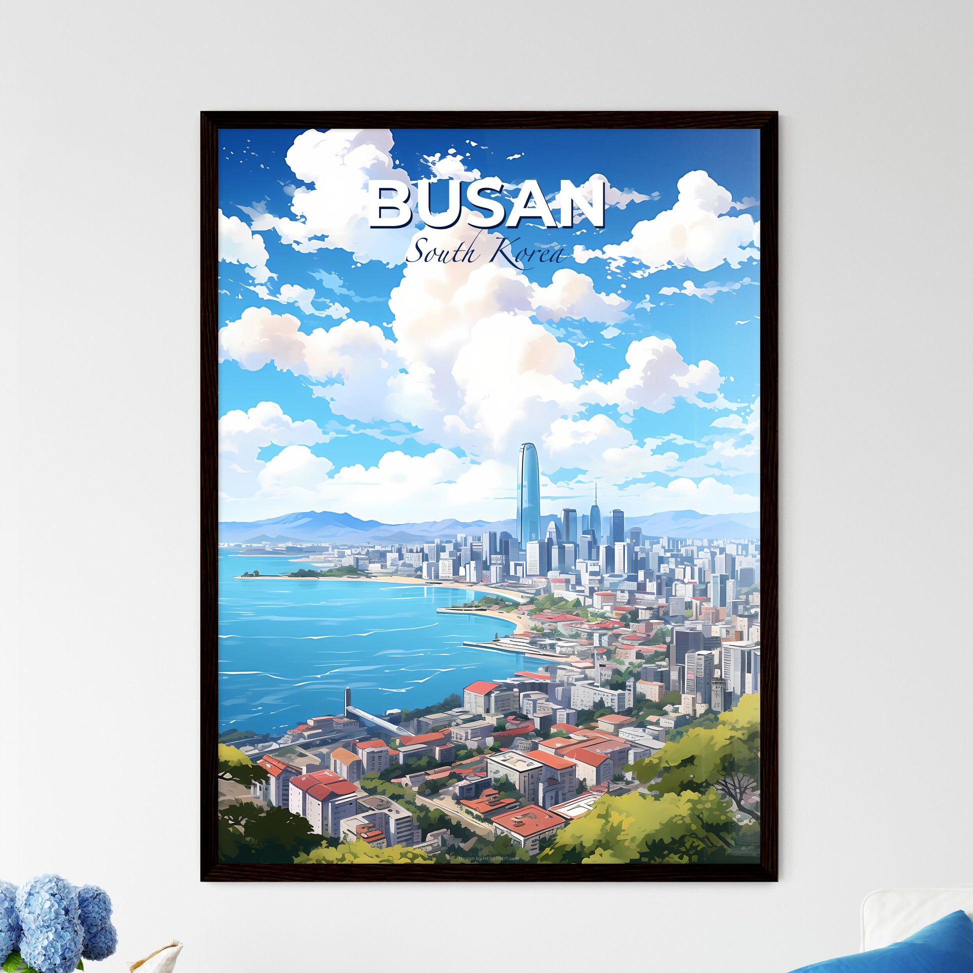 Busan South Korea Skyline - A City By The Water - Customizable Travel Gift Default Title