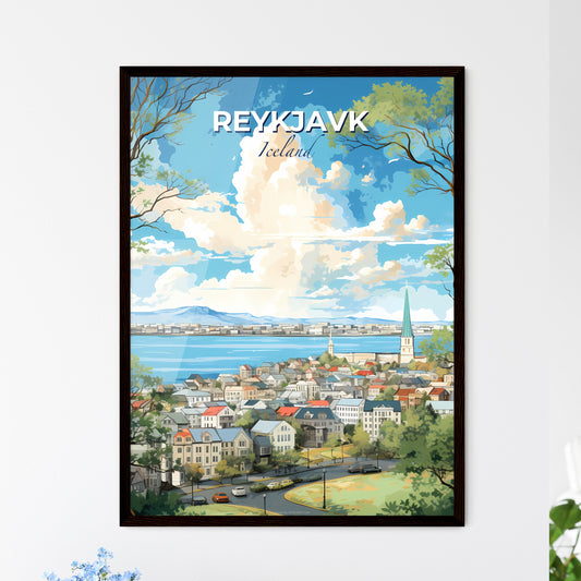 Reykjavk Iceland Skyline - A City By The Water - Customizable Travel Gift Default Title