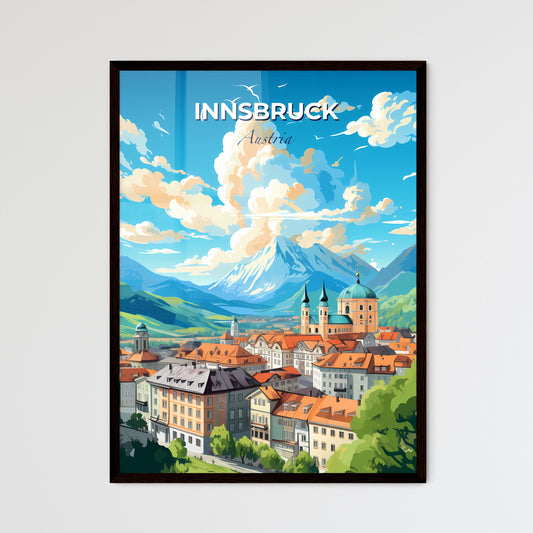 Innsbruck Austria Skyline - A City With A Mountain In The Background - Customizable Travel Gift Default Title