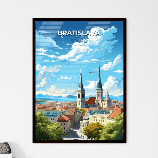 Bratislava Slovakia Skyline - A City With Towers And Buildings - Customizable Travel Gift Default Title