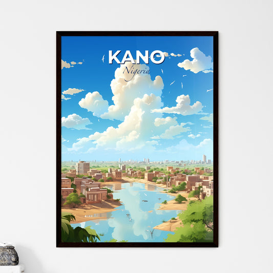 Kano Nigeria Skyline - A City With Buildings And A Body Of Water - Customizable Travel Gift Default Title