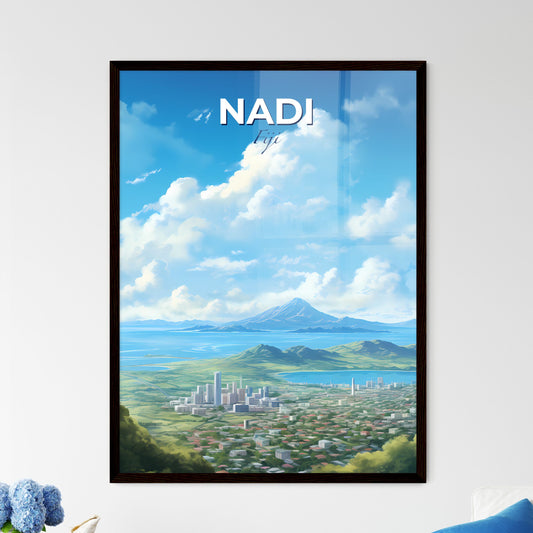 Nadi Fiji Skyline - A City With Buildings And Mountains In The Background - Customizable Travel Gift Default Title