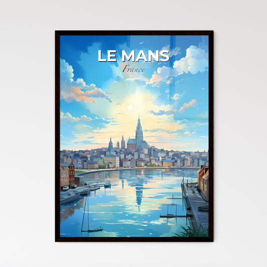 Le Havre France Skyline - A Water Way With Buildings And A City In The Background - Customizable Travel Gift Default Title