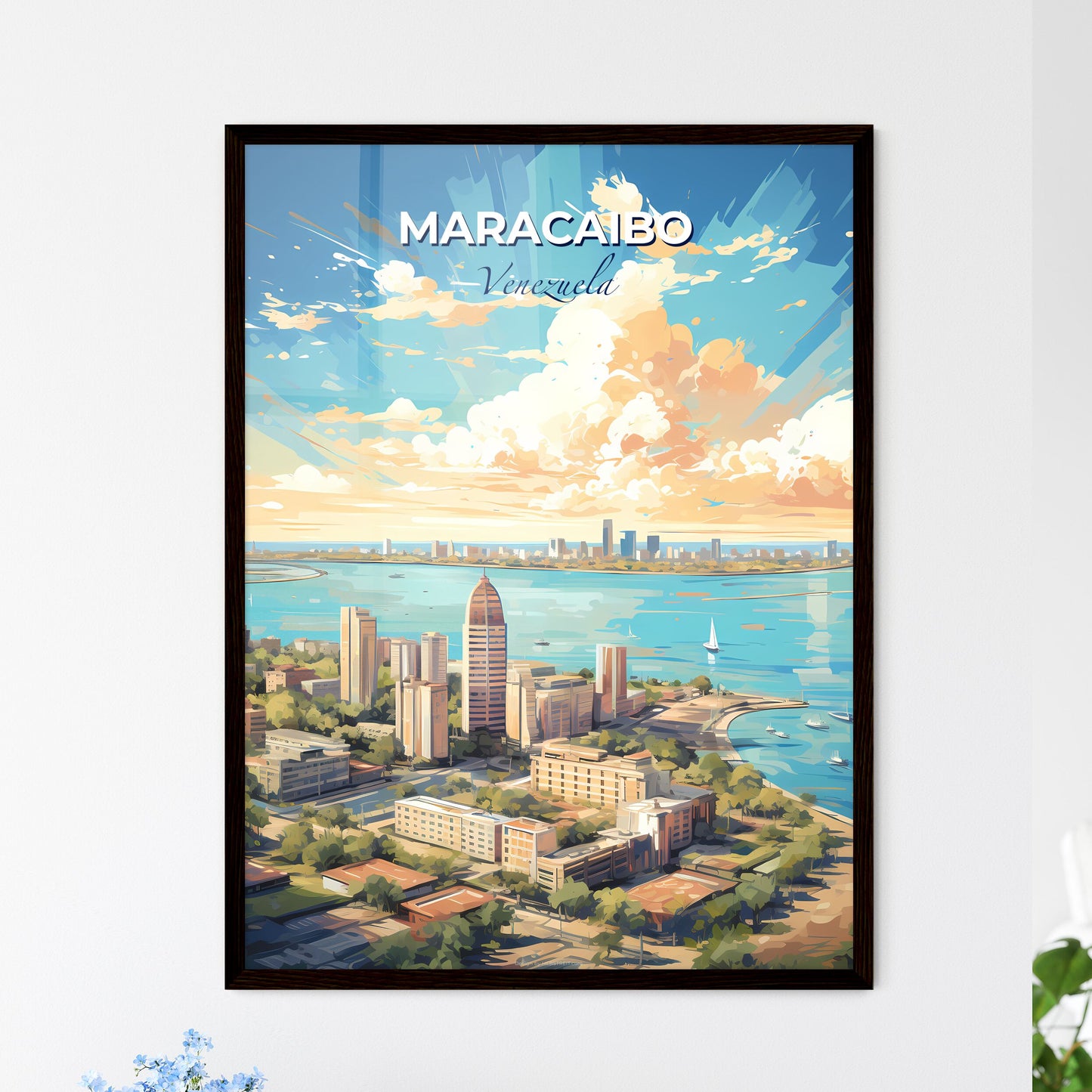 Maracaibo Venezuela Skyline - A City By The Water - Customizable Travel Gift Default Title