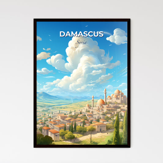 Damascus Syria Skyline - A City With Domes A - Framed Art Print
