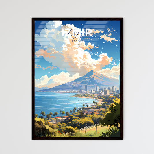 Izmir Turkey Skyline - A Landscape Of A City And A Mountain - Customizable Travel Gift Default Title