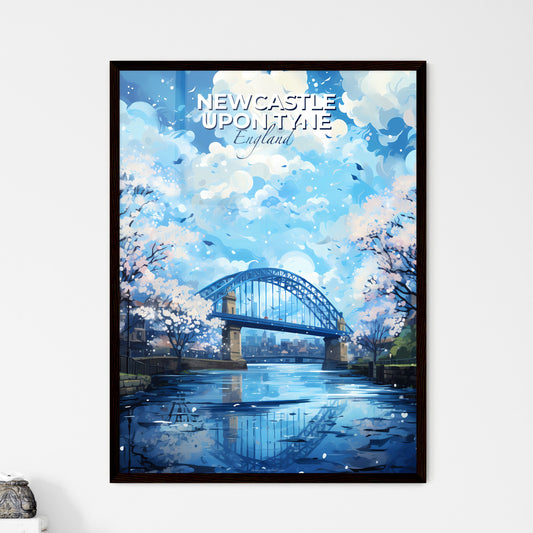 Newcastle upon Tyne England Skyline - A Bridge Over A River - Customizable Travel Gift Default Title