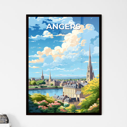 Angers France Skyline - A City With A River And Trees - Customizable Travel Gift Default Title