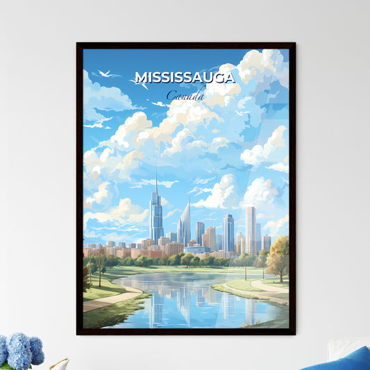 Mississauga Canada Skyline - A Cityscape With Trees And A Lake - Customizable Travel Gift Default Title