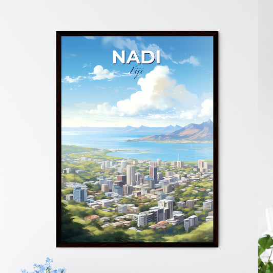 Nadi Fiji Skyline - A City By The Water - Customizable Travel Gift Default Title
