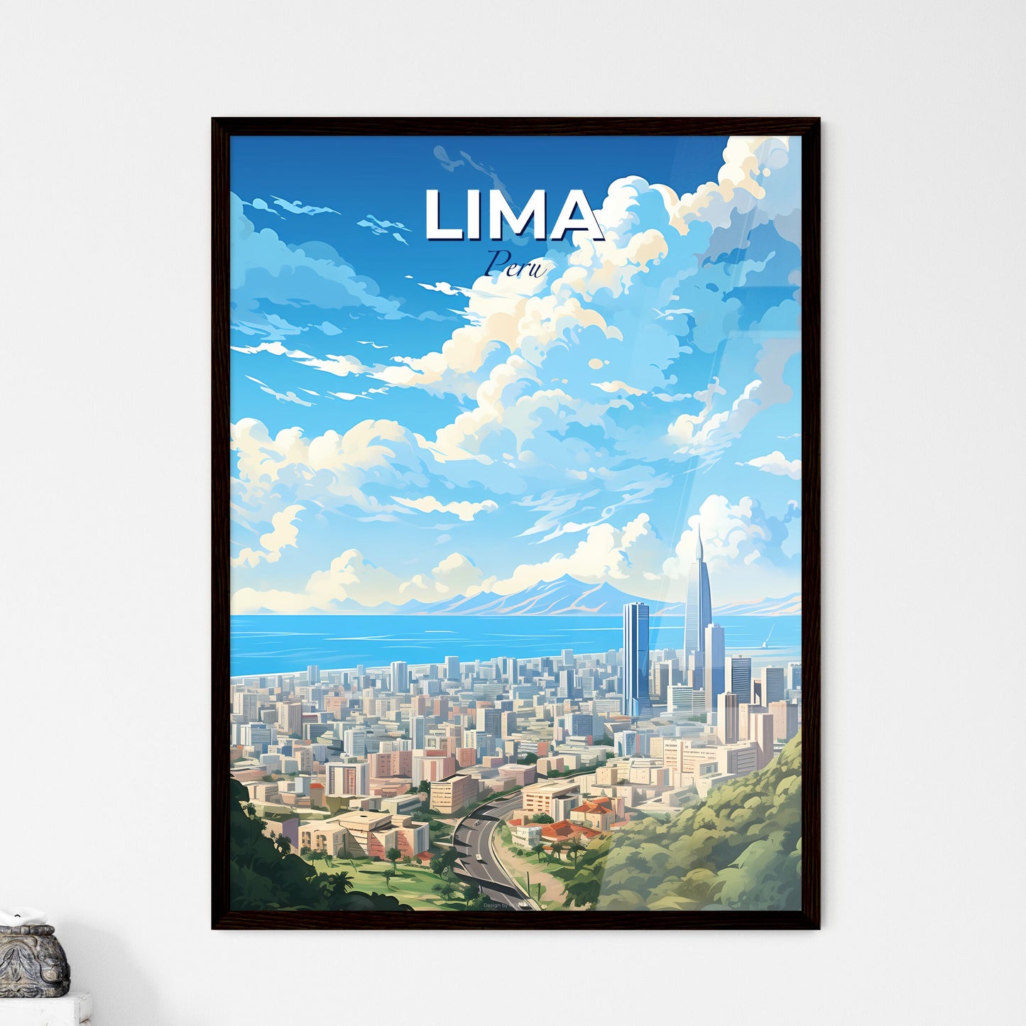 Lima Peru Skyline - A City By The Water - Customizable Travel Gift Default Title