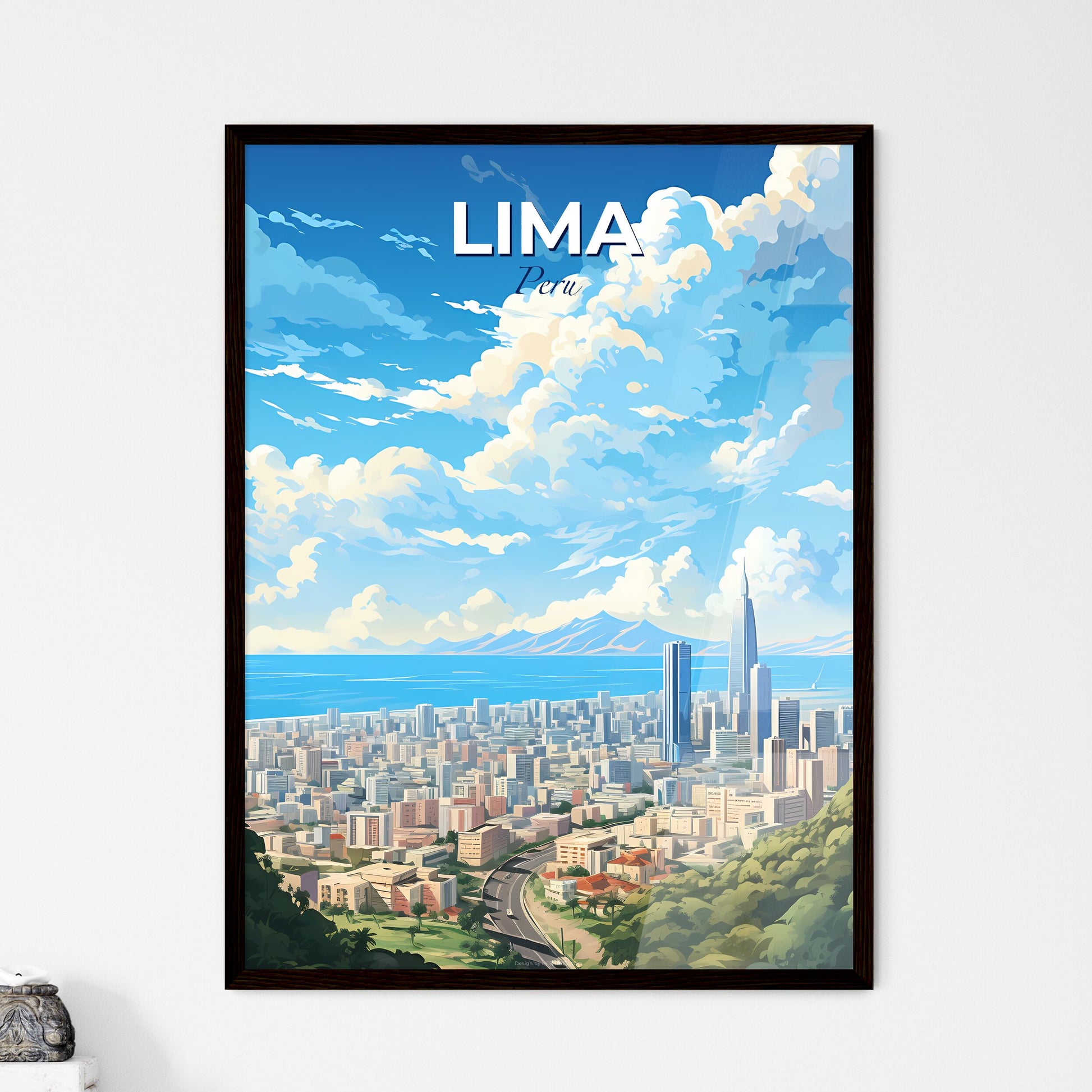 Lima Peru Skyline - A City By The Water - Customizable Travel Gift Default Title
