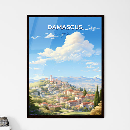 Damascus Syria Skyline - A Landscape Of A Town On A Hill - Customizable Travel Gift Default Title