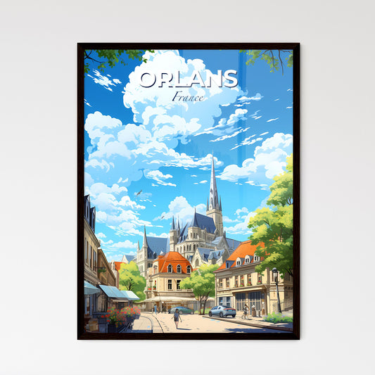 Orlans France Skyline - A City With A Church And Trees - Customizable Travel Gift Default Title
