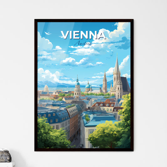 Vienna Austria Skyline - A City With Many Buildings And Trees - Customizable Travel Gift Default Title