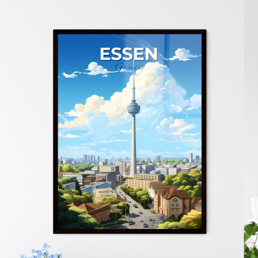 Essen Germany Skyline - A Large Tower In A City - Customizable Travel Gift Default Title