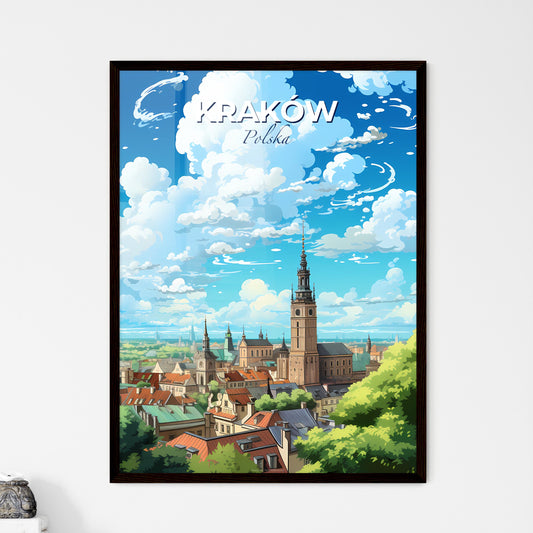 Krakw Polska Skyline - A City With A Tower And Many Roofs - Customizable Travel Gift Default Title