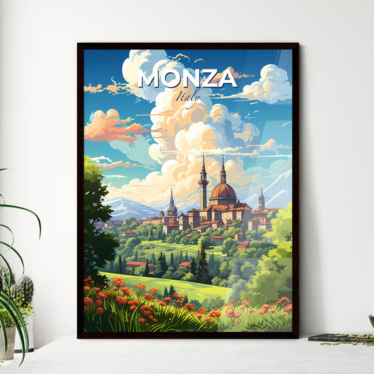 Monza Italy Skyline - A Landscape With A Castle And Trees - Customizable Travel Gift Default Title