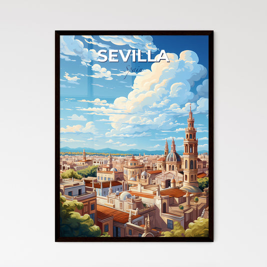 Sevilla Spain Skyline - A City With Towers And Trees - Customizable Travel Gift Default Title