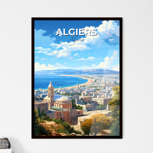 Algiers Algeria Skyline - A City With A Large Building And A Body Of Water - Customizable Travel Gift Default Title